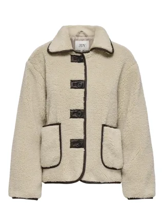 JDY - JDYNOELLA TEDDY JACKET OTW NOOS Cement - Gr. - S