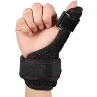 COOL-i ® Daumenbandage Handgelenk und Daumenbandage mit verstellbarer Aluminiumstütze, links/rechts tragbar, atmungsaktiv, Einheitsgröße