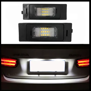 2x LED PREMIUM Kennzeichenbeleuchtung 18 SMD für BMW E87 E81 E82 E88 E63 E85 E86
