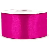 Creativery Satinband, Satinband 38mm x 25m Rolle Fuchsia
