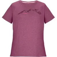 Killtec T-Shirt KOS 194 WMN TSHRT Vielseitiges Damen T-Shirt mit Melange-Optik und Bergprint