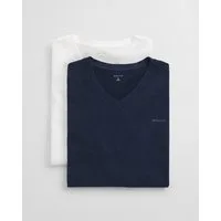 Gant Kurzarmshirt V-NECK T-SHIRT 2-PACK Mit V-Ausschnitt