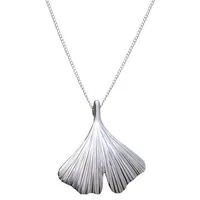 ALEXANDER YORK Kette mit Anhänger GINKGO LEAF, 2-tlg., 925 Sterling Silber