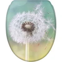 Sanilo WC-Sitz Pusteblume mit Absenkautomatik & Quick Release, Premium Toilettendeckel, abnehmbar, leichte Montage von oben