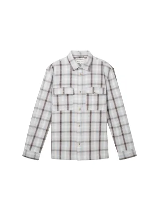 Denim Tom Tailor - Overshirt mit Karomuster blue bold check - Gr. - L