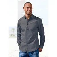 H.I.S Langarmhemd Regular fit mit Haifischkragen und allover Print aus reiner Baumwolle