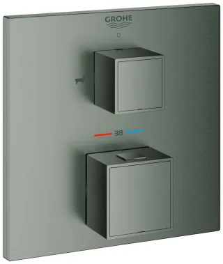 GROHE THM-Wannenbatterie Grohtherm Cube 24155 FMS für 35600 hard graphite geb., 24155AL0 24155AL0
