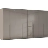 rauch Drehtürenschrank Kleiderschrank Schrank Garderobe Wäscheschrank BESTSELLER MONTCLAR (3 Ausstattungen BASIC/CLASSIC/PREMIUM (SOFT-CLOSE), Breiten 201-400 cm) Front in Glas/Hochglanz/Dekor/Grauspiegel in 5 Breiten MADE IN GERMANY