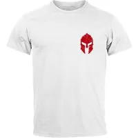 Neverless Print-Shirt Herren T-Shirt Logo Print Sparta-Helm Spartaner Gladiator Krieger mit Print