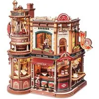 ROKR 3D-Puzzle Dream Coffee Factory, 593 Puzzleteile