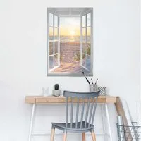 Reinders! Poster Sonnenuntergang durch das Fenster