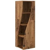 vidaXL Eckschrank Eckschrank 32x32x102cm Holzwerkstoff Altholz (1-St)