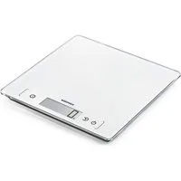 Soehnle Küchenwaage Page Comfort 400, (1-tlg), LCD-Anzeige, flaches Design, bis 10kg, Zuwiegefunktion, mit Batterien