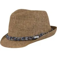 chillouts Strohhut Labasa Hat mit Metall-Emblem