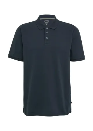 qs - Polo-Shirt blau - Gr. - XXL