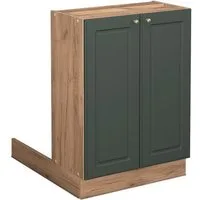 Vicco Unterschrank Fame-Line, Grün-Gold Landhaus/Eiche, 60 cm ohne Arbeitsplatte (1-St)