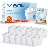 Watus Wasserfilter für Brita Kannen, Ersatz für Brita Maxtra + Filterkartuschen, Zubehör für BRITA Maxtra, Maxtra+, PerfectFit, Marella, Marella XL, Marella Cool, Style, Style XL, Aluna Kannenserie, 5-stufiges-Filtersystem