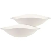 Villeroy & Boch Pastateller Pastateller Set 2tlg 26x21cm Dune Vapiano, Teller, Speiseteller, Essteller