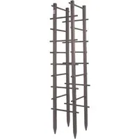 UNUS GARDEN Spalier Rankhilfe Turm, Wetterfeste Pflanzenstütze, 150cm, grau, für Kletterpflanzen, für Garten und Gewächshaus, einfache Montage