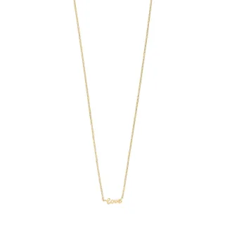 pilgrim - Recycelte Halskette - Love gold - Gr. - OS