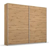 rauch Schwebetürenschrank AURELIO Kleiderschrank Garderobe (3 Ausstattungen BASIC/CLASSIC/PREMIUM (inkl. SOFT-CLOSE-FUNKTION) 3 verschiedene Ausstattungsvarianten Griffe aus Metall MADE IN GERMANY