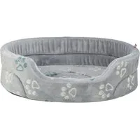 TRIXIE Hundebett Bett Jimmy Soft - hellgrau - 55 × 45 cm