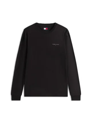 Tommy Hilfiger - Slim Fit Langarmshirt schwarz - Gr. - M
