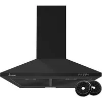 KKT KOLBE Wandhaube Dunstabzugshaube 60cm PLUS350S Wandhaube / Abzugshaube / Abluft / Umluft / Schwarz / LED
