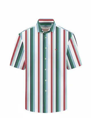 FYNCH-HATTON - Colorful Linen Stripes, Kent, 1/2 jade - Gr. - M