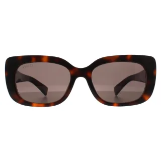 Gucci Rectangle Damen Havanna Grau GG1979SK