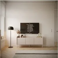 Selsey TV-Schrank TOVI Lowboard mit Stauraum und Metallfüßen, 175 / 140 cm breit