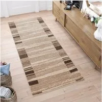 Tapiso Läufer SARI, rechteckig, Höhe: 10 mm, Kurzflor Flurläufer, pflegeleicht, Wohnzimmer Schlafzimmer Flur Küche