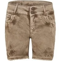 Hangowear Trachtenjeans Trachtenjeans Damen - HENDRINA KURZ - hellgrau, schlamm