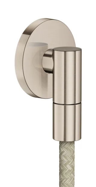 Hansgrohe Wandanschluss Axor Wall outlet Fine rund G1/2" brushed nickel, 36737820 36737820