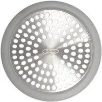 OXO Good Grips Abflusssieb Badewannen - Sieb, Edelstahl, Silikon, (1-St)