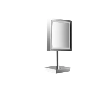 Frasco LED-Standspiegel chrom, 3fach, eckig, 833171100 833171100