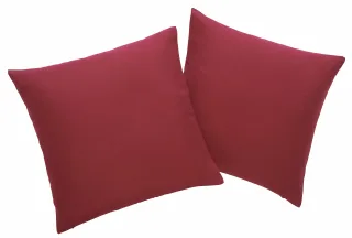 OTTO home Dekokissen "Parry Microfaser" 2-er Set, unifarben, Kissenhüllen ohne Füllung, mit Reißverschluss