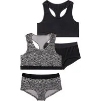 Bench. Set: Bustier (4-tlg., mit Panty) in tonigem Zebramuster
