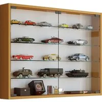 VCM Hängevitrine Mandosa B. 80 x T. 10 x H. 60 cm Präsentation und Aufbewahrung von Sammlerstücken, Wohnzimmer oder Büro
