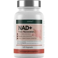 NAD+ Kapseln, hochdosiert 1000mg NAD+ & 600mg Trans-Resveratrol Softgelkapseln, 120 g