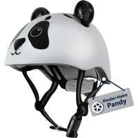 Kinderhelm Pandy weiß/schwarz, Gr. 48-52