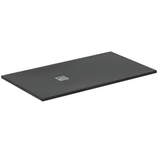 Ideal Standard Rechteck-Duschwanne Ultra Flat S + 1600x900mm Abl.55cm Mitte/Seite Schiefer, T5601FV T5601FV