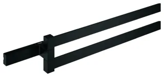 GROHE Doppel-Handtuchhalter Selection, Cube 40768 2-armig 400mm matt black, 407682430 407682430