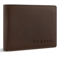 bugatti Geldbörse RFID Mini Wallet With Flap, aus echtem Rindsleder mit RFID-Blocker Schutz