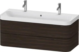 Duravit Happy D.2 Plus c-shaped Set wandhängend Nussbaum gebürstet 1175x490x480 mm - HP4379O69690000 HP4379O69690000