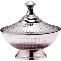 Marrakesch Orient & Mediterran Interior Zuckerdose Orientalische Zuckerdose Anwar handgemacht, Messing versilbert 12 cm, Messing, (1-tlg), Handarbeit