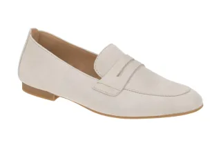 Gabor 85.213.12 elegante Slipper grau visone Veloursleder rund Gr. F - normal