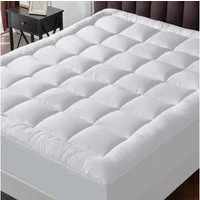 Matratzenersatzbezug Matratzenauflage Matratzentopper 90x200cm,140x200cm,180x200cm wohnTRAUM24, Atmungsaktive Unterbett und Matratzenauflage mit Gummiband