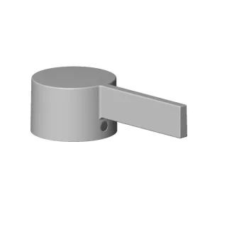 Dornbracht Griff Ersatzteile 90209706400 50 x 130 x 28 mm Platin gebürstet 90209706400-06
