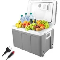 TZS FIRST AUSTRIA Elektrische Kühlbox Mobil Kühlschrank, 45L, 12V /230V Anschluss, 12-V-Stecker fürs Auto, für Camping, Festivals, Reisen, mit Kühl- und Warmhaltefunktion